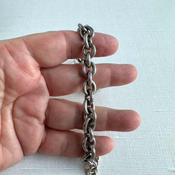 Brighton Rope Link Bracelet, Silver Tone, 7" + 1" Extender, NWT - Picture 12 of 12